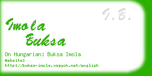 imola buksa business card